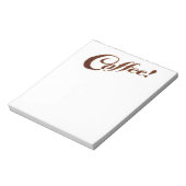 Koffiekkoffie met koffiegronden - Blocnote (Linkerzijde)