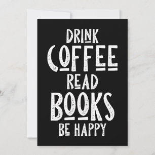 Koffiekkoffieleesboeken met koffie-Drink zijn fijn Save The Date