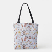 Koffiekkoffiemaffeïne Tote Bag (Achterkant)
