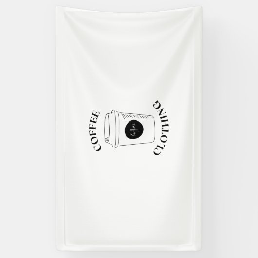 koffiekleding spandoek (Verticaal)
