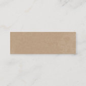 Koffiekleuren Abstracte Mandala Mini Visitekaartje (Achterkant)