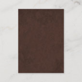 Koffiekleuren Abstracte Mandala Visitekaartje (Achterkant)