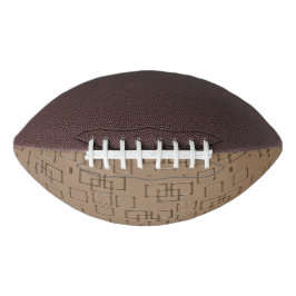 Koffiekleurig Vierkant Patroon American Football