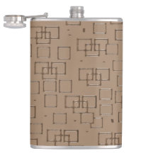 Koffiekleurig vierkantjes patroon