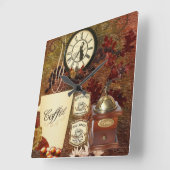 Koffieklok Vierkante Klok (Hoek)