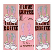Koffiekoffertje met roze driptych