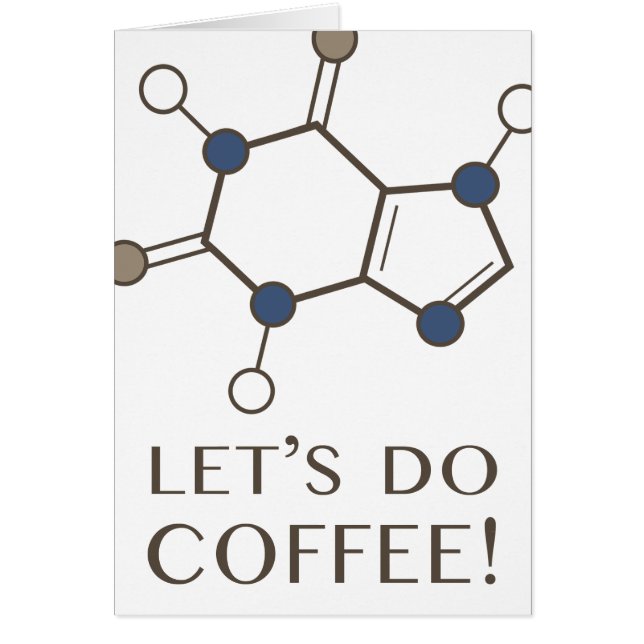 koffiekoffie ( cafeïnemolecule ) (Voorkant)