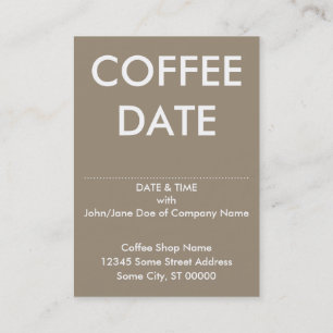 koffiekoffie ( cafeïnemolecule ) visitekaartje