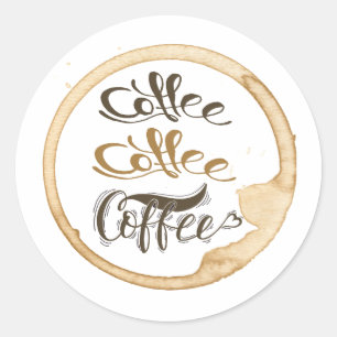 Koffiekoffie Classic Ronde Stickers
