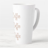 Koffiekoffie | Eenvoudig stijlvol script Latte Mok (Rechterhoek)