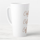 Koffiekoffie | Eenvoudig stijlvol script Latte Mok (Linkerhoek)