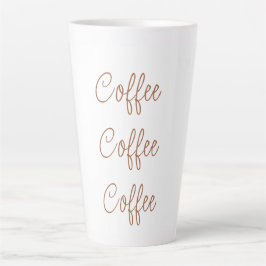 Koffiekoffie | Eenvoudig stijlvol script Latte Mok