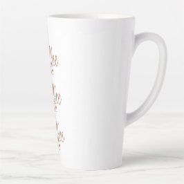 Koffiekoffie | Eenvoudig stijlvol script Latte Mok
