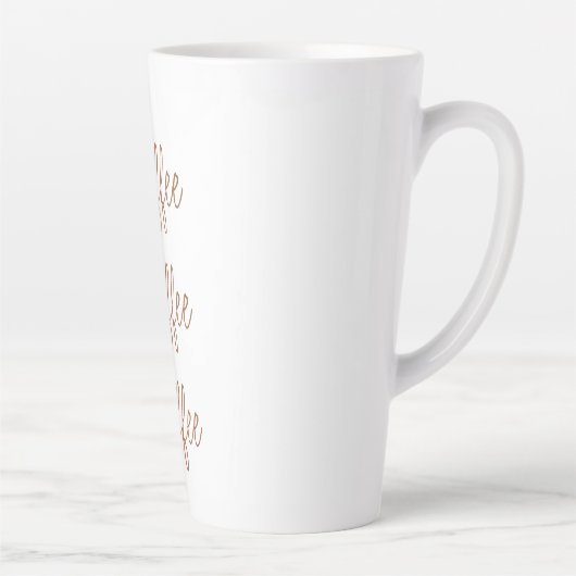 Koffiekoffie | Eenvoudig stijlvol script Latte Mok (Rechts)
