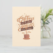 Koffiekoffie en Jezus Save The Date (Staand voorkant)