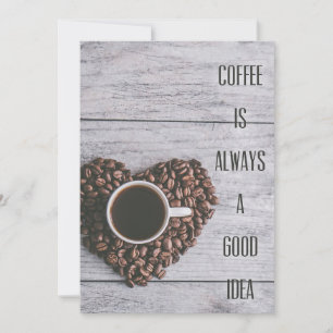 Koffiekoffie is altijd een goed idee save the date