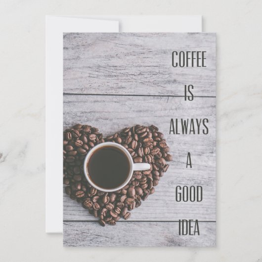 Koffiekoffie is altijd een goed idee save the date (Voorkant)