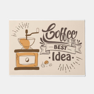 Koffiekoffie is het beste idee deurmat