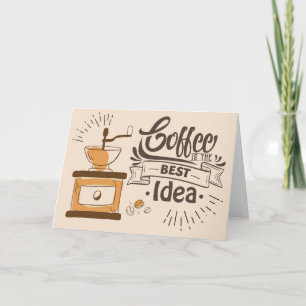 Koffiekoffie is het beste idee kaart