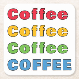 Koffiekoffie Kartonnen Onderzetters