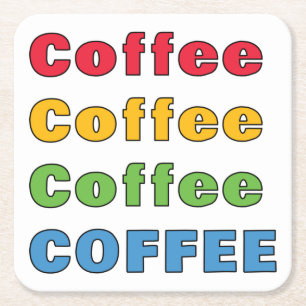 Koffiekoffie Kartonnen Onderzetters