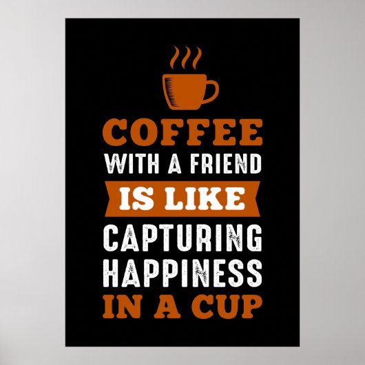 Koffiekoffie met een vriend poster (Voorkant)