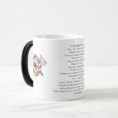 Koffiekoffie-Mok "A Firefighter's Prayer" Magische Mok (Voorkant links)