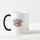 Koffiekoffie-Mok "A Firefighter's Prayer" Magische Mok (Links)