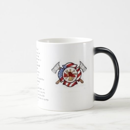 Koffiekoffie-Mok "A Firefighter's Prayer" Magische Mok (Rechts)