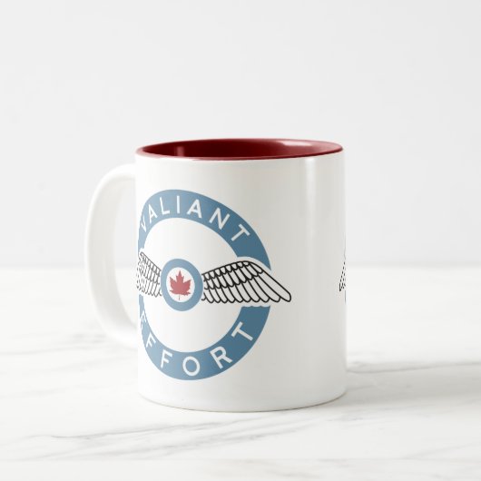 Koffiekoffie-Mok van de dynamische inspanning Tweekleurige Koffiemok (Voorkant links)