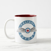 Koffiekoffie-Mok van de dynamische inspanning Tweekleurige Koffiemok (Links)