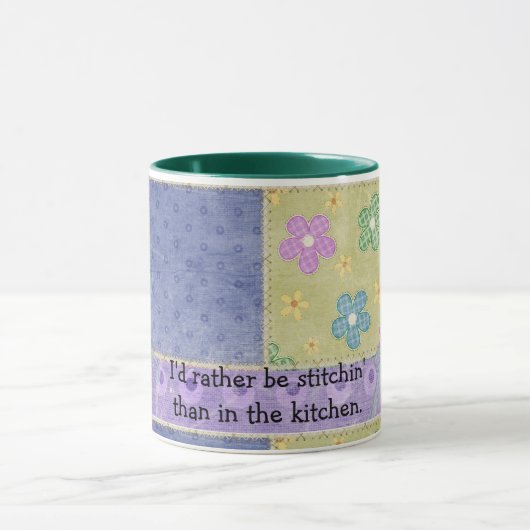 Koffiekoffie-Mok van Patchwork Quilter Mok (Midden)