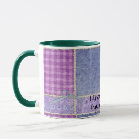 Koffiekoffie-Mok van Patchwork Quilter Mok (Links)