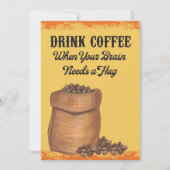 Koffiekoffie 's ochtends save the date (Voorkant)