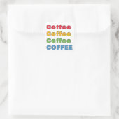 Koffiekoffie Vierkante Sticker (Tas)