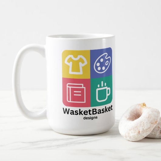 Koffiekoffie voor Design van mandje Mok (Met donut)