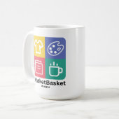 Koffiekoffie voor Design van mandje Mok (Voorkant links)