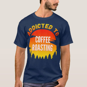 Koffiekoffiebranderig op koffie t-shirt