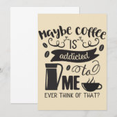 Koffiekoffiekoffie is bij mij bedoeld kaart (Voorkant / Achterkant)