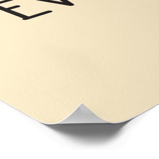 Koffiekoffiekoffie is bij mij bedoeld poster (Hoek)