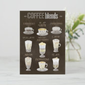 Koffiekoffiemengsels, alle save the date (Staand voorkant)