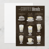 Koffiekoffiemengsels, alle save the date (Voorkant / Achterkant)