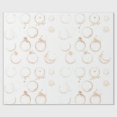 Koffiekoffievlek Cadeaupapier (Vlak)