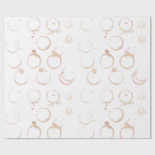 Koffiekoffievlek Cadeaupapier (Vlak)