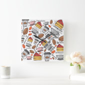 Koffiekoffiewinkel of Café Clock Vierkante Klok (Huis)