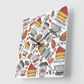 Koffiekoffiewinkel of Café Clock Vierkante Klok (Hoek)