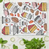 Koffiekoffiewinkel of keukenhanddoek van Café Love (Gevouwen)