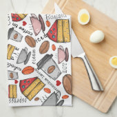 Koffiekoffiewinkel of keukenhanddoek van Café Love (Quarter Fold)