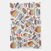 Koffiekoffiewinkel of keukenhanddoek van Café Love (Verticaal)