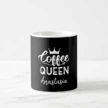Koffiekoningin verliefd op koffie humor